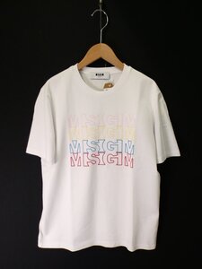 エムエスジーエム　MSGM　ロゴ刺繍　半袖Ｔシャツ【L