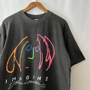 80s John Lennon IMAGINE Tシャツ L フランス製 ビンテージ 80年代 ジョンレノン イマジン THE BEATLES ビートルズ バンド ヴィンテージ