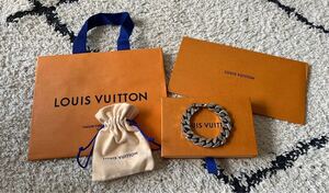 ルイヴィトン ブレスレット モノグラム ブラスレ・LV チェーンリンクス M69988 シルバー LOUIS VUITTON アクセサリー 美品　LOUIS VUITTON