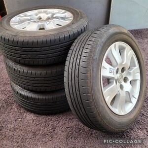 トヨタ 10系 アルファード 純正 16 5H114.3 6.5J+39タイヤ付き4本セットBRIDGESTONE NEXTRY ECOPIA 205/65R16 エスティマ アルファード 