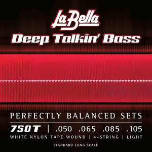 ラベラ 弦 1セット La Bella 750T White Nylon Tape Wound 50-105 エレキベース弦