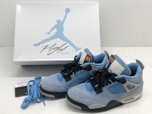 NIKE(ナイキ) AIR JORDAN 4 RETRO エア ジョーダン 4 レトロ UNIVERSITY BLUE ユニバーシティ ブルー / CT8527-400 27.5cm 【64571-007】