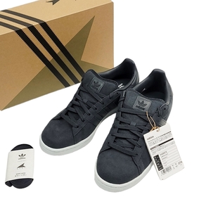 WC135 adidas アディダス CAMPUS DCDT キャンパス ディセンダント US9 27cm HQ8875 ダークグレー スエード調 スニーカー 未使用 ●80