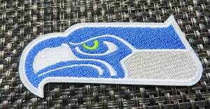 左SH灰青海鷹▲新品NFLシアトル・シーホークスSeattleSeahawks刺繍ワッペン■激渋US洋服DIY■アメリカ◎アメフト　アメリカンフットボール