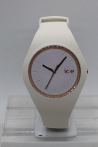 【ice watch】ICE.GL.WRG.U.S.14 QUARTZ 10ATM 中古品時計 電池交換済み 24.8.14　