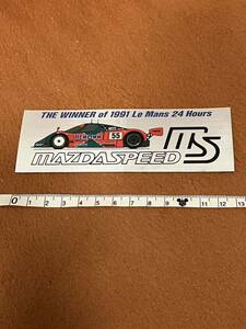 日本国内　正規品　当時物　本物　非売品　マツダスピード MAZDASPEED 787B ステッカー シール　エンブレム　RX7 SA22C FC3S 希少　253 254