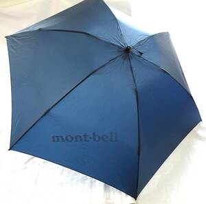 ★☆D-1658【中古】mont-bell モンベル 超軽量 折りたたみ傘 トラベルアンブレラ コンパクト ダークネイビー 90g☆★