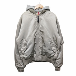 ALPHA INDUSTRIES アルファ ビッグシルエット フード付き MA-1 ジャケットTA0426-069 サイズ M 