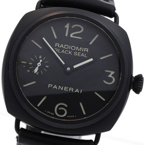 ベルト訳あり パネライ PANERAI PAM00292 ラジオミール ブラックシール 手巻き メンズ _832370