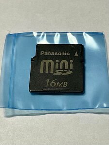 Panasonic パナソニック miniSDカード 16MB 1枚 フォーマット済み 動作確認済みジャンク品