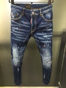 新品 DSQUARED2 サイズ52 ディースクエアード ジーパン Gパン パンツ ボトムス デニム ジーンズ 