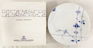 ROYAL COPENHAGEN CREATING MOMENTS BLUE PALMETTE PLATE 26CM ロイヤルコペンハーゲン ブルーパルメッテ プレート 共箱付 未使用 MW-102　