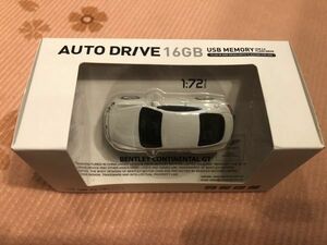 オートドライブ AUTORDIVE 652354 車型 USBメモリ 16GB ベントレー コンチネンタル GT ホワイト 1/72