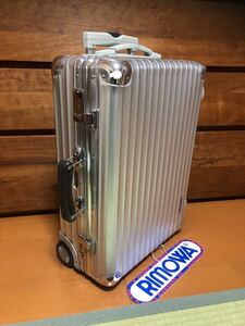 ☆美品☆希少☆RIMOWA クラシック フライト 2輪35L　縁　鏡面　廃盤モデル　希少