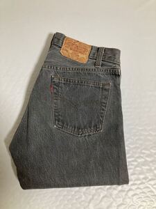 美品 80s リーバイス 501-0658 先染め W29 L30 ブラック デニム USA製 Levi’s 米国製 パンツ 80年代 ビンテージ ジーンズ 