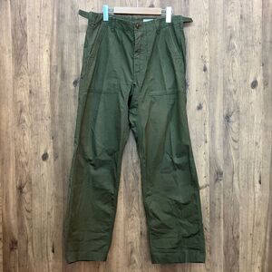 tu132s YAECA ヤエカ LIKE WEAR ベイカーパンツ 176106 LARGE|REGULAR オリーブ ※中古 【津山店】