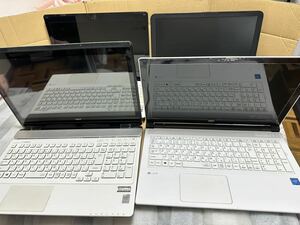 NEC ノートパソコンまとめ売り4台