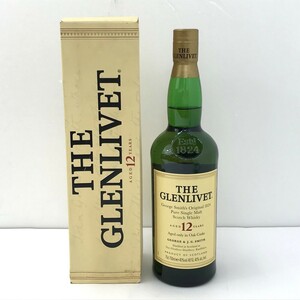 ◎《同梱不可》未開栓 ザ・グレンリベット12年 THE GLENLIVET オークカスク スコッチ 40％ 750ml 外箱付 11410863