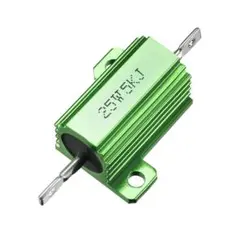 メタルグラッド抵抗 リングドアベル抵抗器 グリーン 25W 5k Ohm