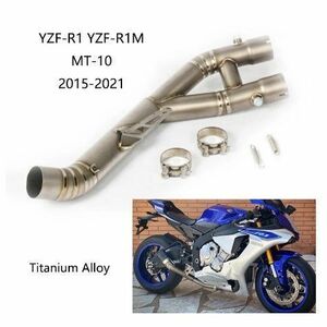 KO Lightning / チタン 中間パイプ リンクパイプ 触媒除去 / ヤマハ Yamaha YZFR1 YZF-R1M MT-10 2015-2021