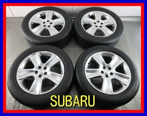 ■中古タイヤホイール■　SUBARU XV 純正 17インチ 7J +48 5H 100 TOYO NANOENERGY3PLUS 225/55R17 97V S 夏 激安 送料無料 K159