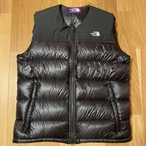 美品 希少 THE NORTH FACE PURPLE LABEL Light Nuptse Vest ノースフェイス パープルレーベル ライト ヌプシ ベスト ND2656N M ブラック 黒