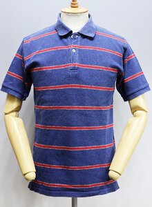 Warehouse (ウエアハウス) Border Polo Shirts / ボーダーポロシャツ ネイビー × レッド size L