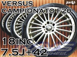 RAYS レイズ VERSUS CAMPIONATO F20 18インチ 7.5 +42 5穴 PCD114.3 ホイール 225/45R18 95Y アルファード ヴェルファイア ノア ヴォクシー