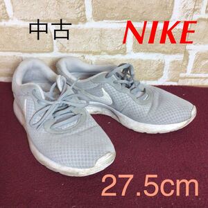 【売り切り!送料無料!】A-362 NIKE!スニーカー!グレー!27.5cm!普段ばき!ウォーキング!散歩!中古!