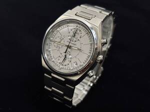 1-10-14 メンズ 時計 腕時計 SEIKO セイコー chronograph クロノグラフ 7T62-0AA0 デイト クオーツ silver 銀 