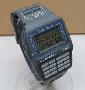 送料370円/CASIO/DATA BANK/DBC-63/ピンストライプ/美品中古