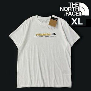 1円～!売切!【正規新品】THE NORTH FACE◆W SHORT-SLEEVE CITY TEE 半袖 Tシャツ US限定 フィラデルフィア 男女兼用 (XL)白 180902-15