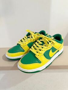 NIKE Dunk Low Reverse Brazil/25.5cm/緑黄/DV0833-300