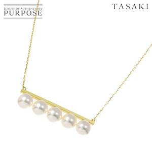 タサキ TASAKI バランス シグネチャー アコヤ真珠 8.6-8.4mm ネックレス 70cm K18 YG 750 パール Necklace 90260894