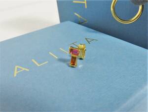 送料無料 定価4万 新品 ALIITA TU Y YO EARRING イエローゴールド ピンクトルマリン シトリン イタリア製 アリータ ピアス 