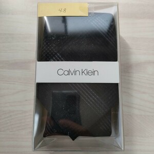 カルバンクライン（Calvin Klein)48ネクタイ新品　未使用　箱付き　未開封品付属品箱、クリアケース