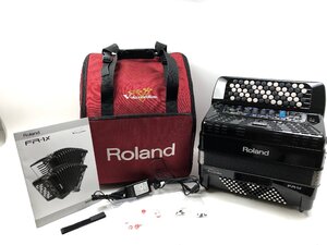 美品 ROLAND ローランド FR-1XB BK アコーディオン ボタン鍵盤タイプ アンプ＋スピーカー内蔵 ケース ROLAND BAG-FR-1付属 Y01116S