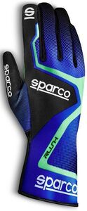 SPARCO（スパルコ） カートグローブ RUSH グリーンxブルー Lサイズ 内縫い シリコングリップ