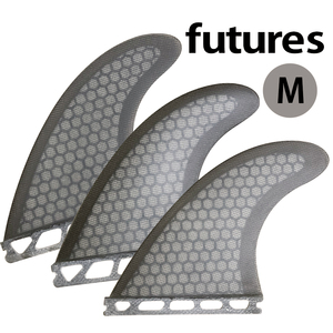 Futures対応スラスターフィン3枚セットMEDIUMサイズ M5/G5/PC5/AM2 PERFORMER ハニカムコア ファイバーグラス サーフボード