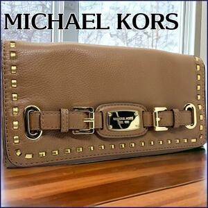 【美品　訳あり】MICHAEL KORSマイケルコース ショルダーバッグ 茶色