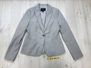 BANANA REPUBLIC バナナリパブリック レディース 裏地付き テーラードジャケット 00 杢グレー