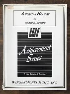送料無料/吹奏楽楽譜/ナンシー・H・スワード：アメリカン・ホリデー/スコア・パート譜セット