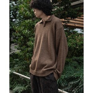 23aw Blanc YM Wool Knit Skipper Shirt