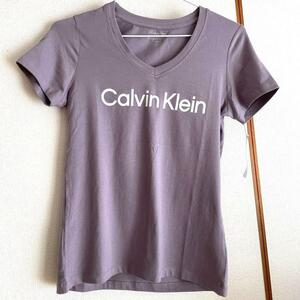 カルバンクライン パフォーマンス Tシャツ パープル ロゴ サイズ