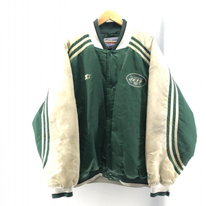 【中古】STARTER 90s NFL JETS スタジャン(状態考慮) XXL グリーン　スターター[240024418830]