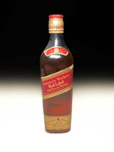 ■古め ジョニーウォーカー Johnnie Walker Red Label Scotch Whisky Blended ジョニ赤ラベル 古酒旧酒オールドボトルレトロビンテージ