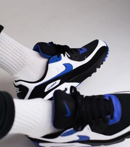 H25【特価/Used/入手困難】NIKE AIR MAX 90 BLACK/PERSIAN VIOLET-WHITE/Jordan sb force atmos AIRMAX dunk acg supreme 1 2 4 95 97 90 