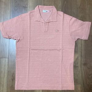 LACOSTE ラコステ 半袖 ポロシャツ 朱色PH319E サイズ3 (管理No.9)