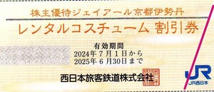 ジェイアール京都伊勢丹レンタルコスチューム割引券税抜き3千円以上利用で10%割引2024/6/30まで ブライダル貸衣装/訪問着/モーニングコート