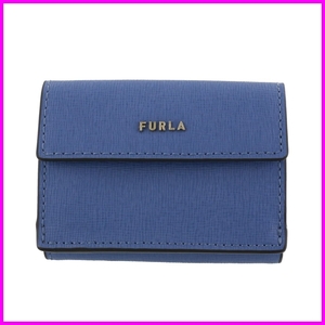 【フルラ FURLA 】 BABYLON バビロン　ブルー レディース 3つ折り財布　PCY9UNO B30 1335S F